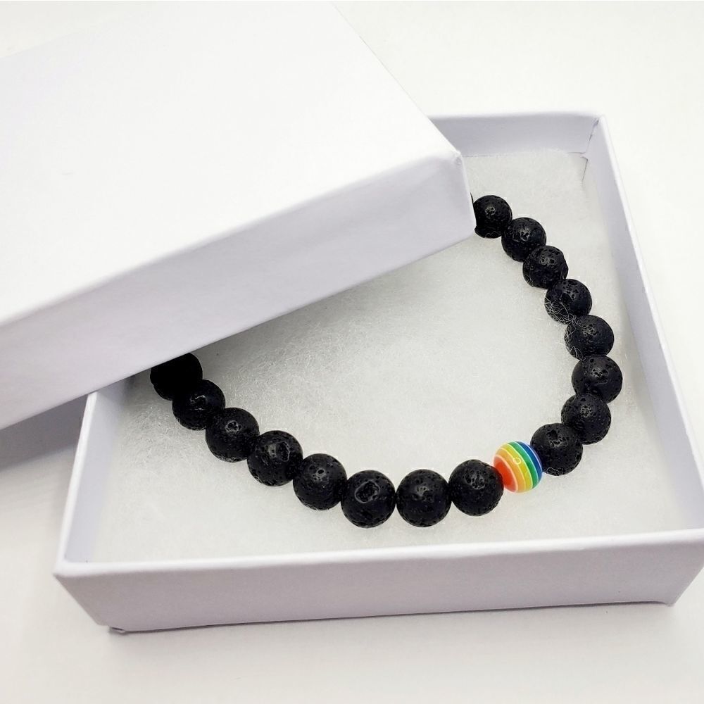 Hand Crafted Adjustable Pride Bracelet - Picture 3 of 12